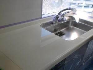 ０２人工大理石天板アフター