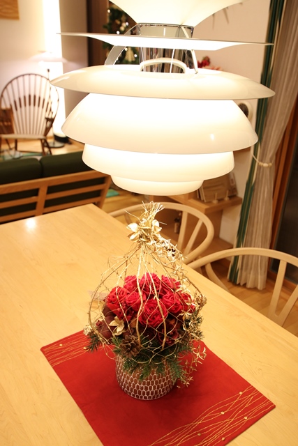 モデルハウス　クリスマス　お花２