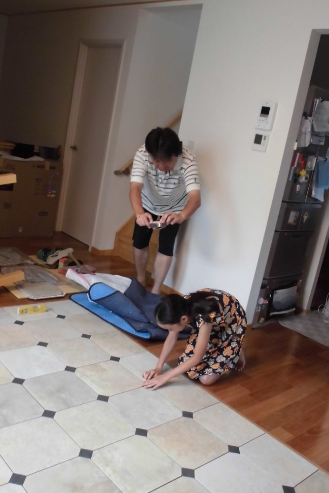 ジューテックホーム タイル リフォーム 床 横浜 港北 東京 ニッタイ