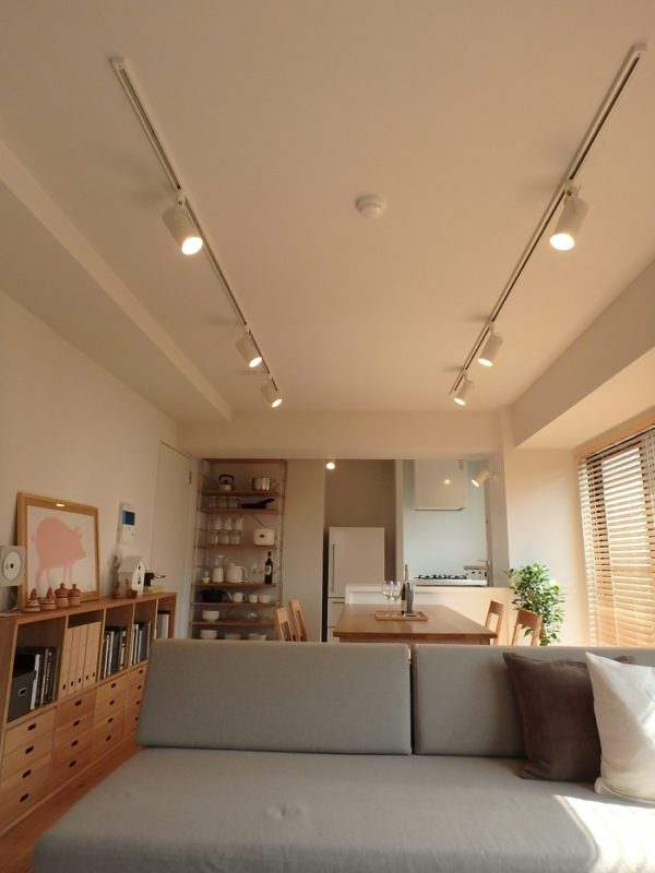 マンション　リフォーム　リノベ　ライティングレール　スポットライト　横浜　東京　都築　リフォーム